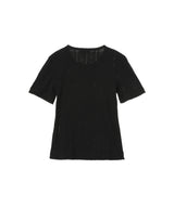Compact Pointelle Rib Tee B-GANNI-Forget-me-nots Online Store