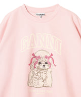 Isoli crewneck Printed Puddle-GANNI-Forget-me-nots Online Store