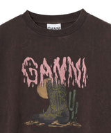 Isoli Crewneck Washed Effect-GANNI-Forget-me-nots Online Store