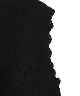 Cotton Cashmere Crochet Applique Vest-GANNI-Forget-me-nots Online Store