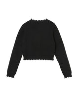 Cotton Cashmere Crochet Applique Cardigan-GANNI-Forget-me-nots Online Store