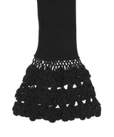 Fine Cotton Rib Crochet Pants-GANNI-Forget-me-nots Online Store
