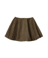 Crinkled Taffeta Check Mini Circle Skirt-GANNI-Forget-me-nots Online Store
