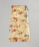 Shibori Organza/Fluid Taffeta Wrap Skirt-GANNI-Forget-me-nots Online Store