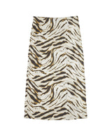 Shibori Organza/Printed Stretch Satin Skirt-GANNI-Forget-me-nots Online Store