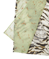 Shibori Organza/Printed Stretch Satin Skirt-GANNI-Forget-me-nots Online Store
