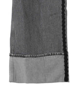 Rigid Denim Double Fly Baggy Jeans-GANNI-Forget-me-nots Online Store