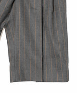 Wool Stripe Wrap Shorts-GANNI-Forget-me-nots Online Store