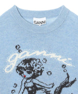 Graphic Wool Sweater Mermaid