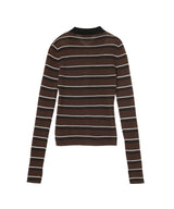 Mini Ribbed Merino Polo-GANNI-Forget-me-nots Online Store