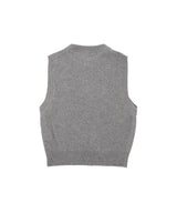 Graphic Wool Vest Flowers
