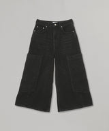 Broderie Anglaise Denim Cropped