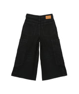 Broderie Anglaise Denim Cropped
