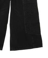 Broderie Anglaise Denim Cropped