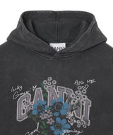 Isoli Cropped Hoodie Vintage Wash