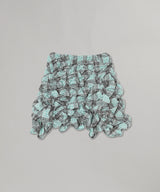 Grove Smocked Tartan Miniskirt
