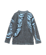 Rust Float Stitch Knitted Sweater