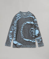 Rust Float Stitch Knitted Sweater
