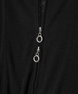 Aerial Smocked Zip-Up Cardigan