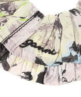 Printed Cotton Frill Scrunchie-GANNI-Forget-me-nots Online Store