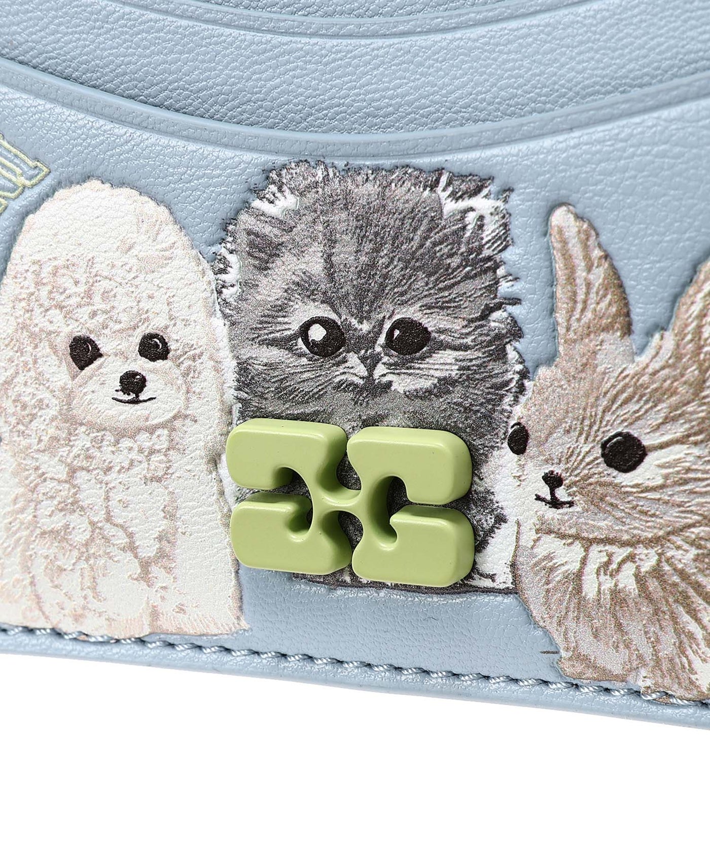GANNI アニマルボウカードホルダー 【関税込】 GANNI/ガニー Animal Ganni Bou Card Holder With Flap / A6776