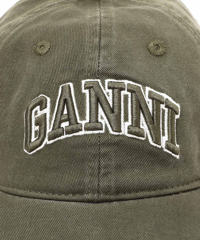Washed Cotton Canvas Cap Emb｜ガニー(GANNI)｜Forget-me-nots Online