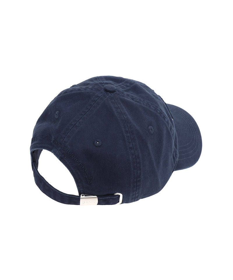 Washed Cotton Canvas Cap Emb-GANNI-Forget-me-nots Online Store