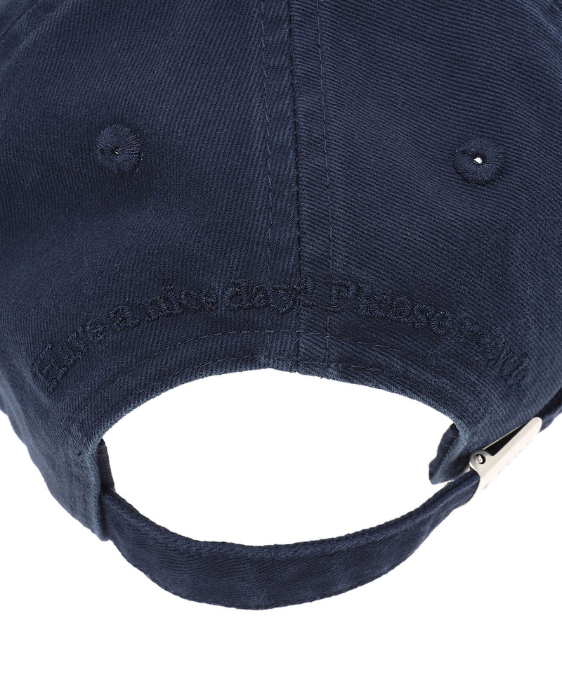 Washed Cotton Canvas Cap Emb-GANNI-Forget-me-nots Online Store