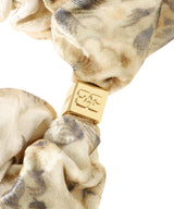 Printed Velour Jersey Srunchie-GANNI-Forget-me-nots Online Store