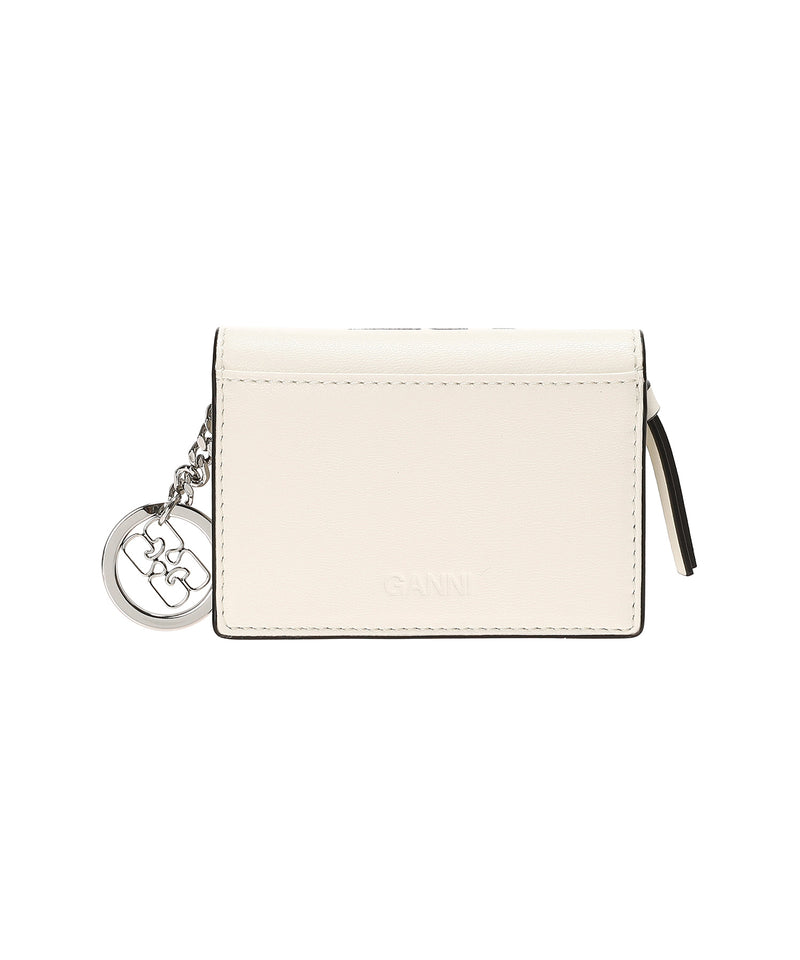 Ganni Bou Card Holder With Flap Cat Signature-GANNI-Forget-me-nots Online Store