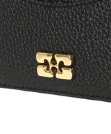 Ganni Bou Card Holder Grained Gold-GANNI-Forget-me-nots Online Store