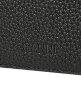 Ganni Bou Card Holder Grained Gold-GANNI-Forget-me-nots Online Store
