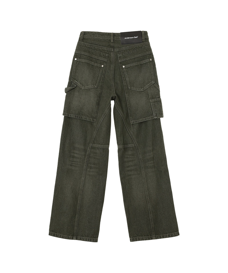 Unisex Raptor Layered Wide-Leg Jeans-Andersson Bell-Forget-me-nots Online Store