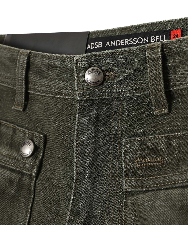 Unisex Raptor Layered Wide-Leg Jeans-Andersson Bell-Forget-me-nots Online Store