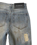 Unisex Dedtroyed Wide-Leg Jeans-Andersson Bell-Forget-me-nots Online Store