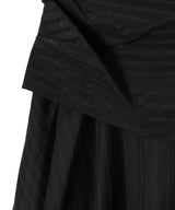 Sue Wrapped Shirt Asymmetric Skirt