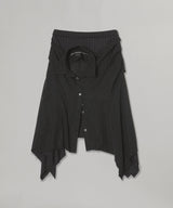 Sue Wrapped Shirt Asymmetric Skirt