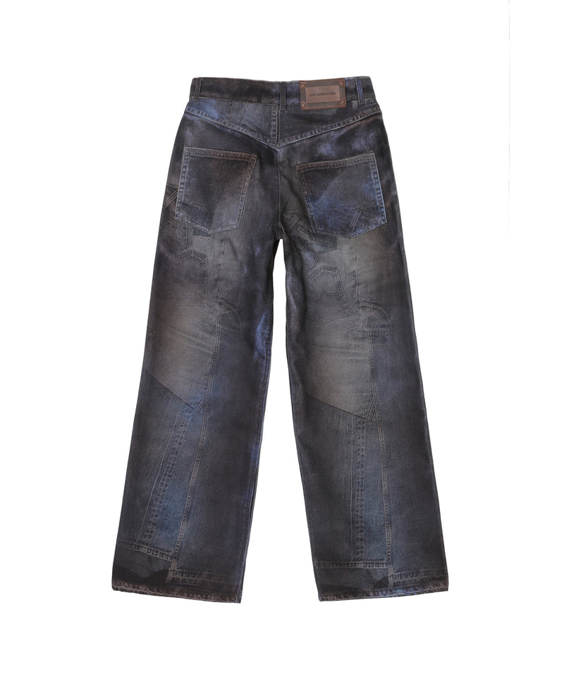 Unisex Illusion Patchwork Trompe L'oeil Jeans｜アンダーソン ベル