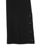 Asymmetric Wrap Skirt-Layered Bootcut Trousers