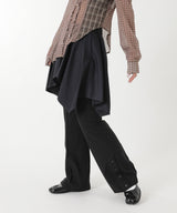 Asymmetric Wrap Skirt-Layered Bootcut Trousers-Andersson Bell-Forget-me-nots Online Store