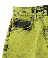 Heavy Acid Wash Wide Leg Short-Aries-Forget-me-nots Online Store