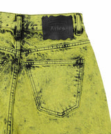 Heavy Acid Wash Wide Leg Short-Aries-Forget-me-nots Online Store