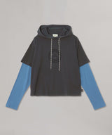 Warrior of Sadness Hooded LS Tee-Aries-Forget-me-nots Online Store
