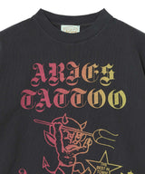 Faded Tattoo Shop Ss Tee-Aries-Forget-me-nots Online Store