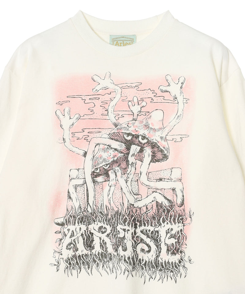 Faded Shroom Awakening Ls Tee-Aries-Forget-me-nots Online Store