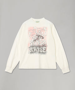 Faded Shroom Awakening Ls Tee-Aries-Forget-me-nots Online Store