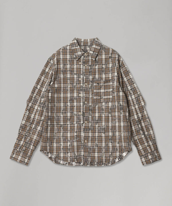 Check Layered Shirt-Andersson Bell-Forget-me-nots Online Store