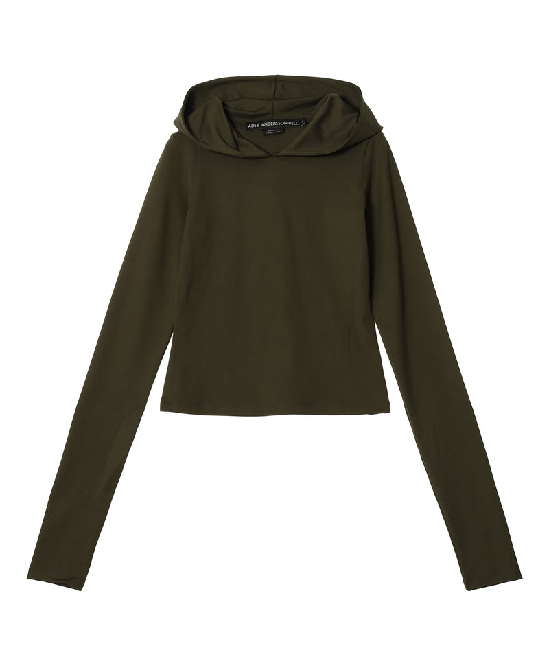 Gathered Hoodie Jersey Top-Andersson Bell-Forget-me-nots Online Store