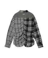 Shirred Check Shirt-Andersson Bell-Forget-me-nots Online Store