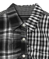 Shirred Check Shirt-Andersson Bell-Forget-me-nots Online Store